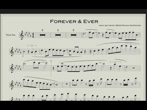 Forever \u0026 Ever - Sax Tenor NO Melody (Backing track and sheet music for saxophone)